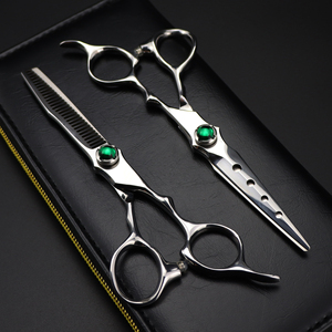 <span class=keywords><strong>Ciseaux</strong></span> plats en acier inoxydable 9CR de 6 pouces 62HRC pour barbiers, coiffeurs, salons de beauté, <span class=keywords><strong>ciseaux</strong></span> spéciaux fins pour l'éclaircissage - Product Image 2