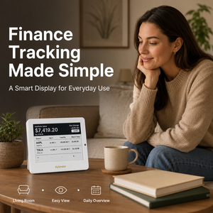 Calendrier financier intelligent Kylenar Mini avec affichage <span class=keywords><strong>du</strong></span> portefeuille en papier électronique pour les investisseurs, à fixer au mur, pour la maison ou le bureau - Product Image 3