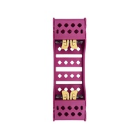 Supports de stérilisation dentaire avec poignées, 4 emplacements, pour cassette à instruments, en plastique, autoclavable, plateau de désinfection, rangement d'outils
