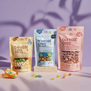 ถุงซิปล็อคแบบตั้งได้ ผลิตตามสั่ง วัสดุ PE พลาสติก ปิดผนึกด้วยอลูมิเนียมฟอยล์ สำหรับบรรจุภัณฑ์อาหาร - Product Image 3