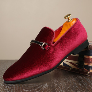 Sh10193a-9906 Zapatos Oxford Formales de Diseño Clásico para Hombre, con Punta en Pico, Color Sólido Rojo y Azul, para Oficina, Carrera, Invierno - Product Image 3