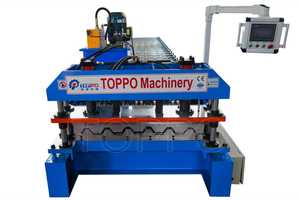 Südamerika Rollform maschine Trapez dach bleche Metallplatten-Rollform maschine für Dach-und Wand paneele - Product Image 2