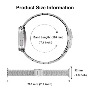 Wholesale Stainless Steel Metal Strap for Apple Watch 46mm 49mm Replacement Band with Butterfly Buckle for i watch Ultra SE <b>S10</b> - Product Image 2