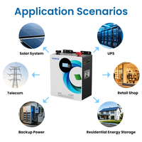 Système de stockage solaire 5kWh 8kWh, onduleur domestique 51.2V, batteries lithium-ion 25.6V 200Ah 314Ah, batterie murale Lifepo4