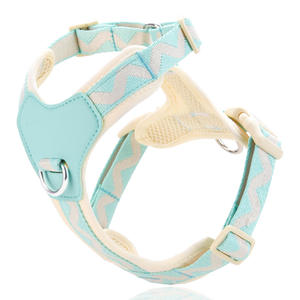 Accessori per animali domestici più venduti a prova di fuga colorato Plaid in poliestere di lusso Kit di imbracatura per cani gatto per sicurezza esterna - Product Image 4