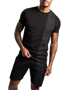 เสื้อยืดและชุดสั้นพิมพ์ลายทาง,ชุดคู่สำหรับฤดูร้อนสินค้าออกใหม่ - Product Image 4