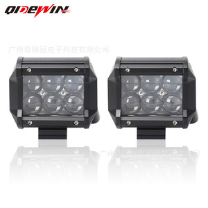 Luz de trabajo LED Qidewin de 4 pulgadas, 12-24V, iluminación todoterreno, impermeable, con lente 4D para coche, camión, ATV - Product Image 1