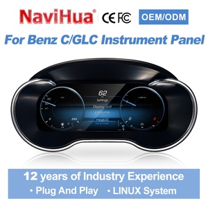 Navihua <b>Speedometer</b> Virtaul Linux System Digital Cluster <b>for</b> Benz C GLC W205 X253 2015 2019 LCD Instrument Dashboard Auto Meter - Product Image 1