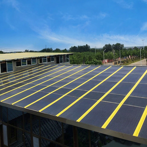 แผงโซลาร์เซลล์แบบกำหนดสีได้ 150W BIPV ชนิด N-type ซิลิคอน แผ่นโซลาร์เซลล์แบบเรียบสำหรับกระเบื้องหลังคาอาคาร - Product Image 1