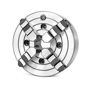 Mandril de cuatro mordazas K72-320/D8 para torno, 95 mm, métrico, de hierro fundido, mordazas de doble propósito para torno - Product Image 4