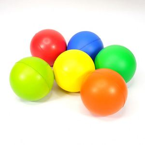 Logo Printing Stress Relief Non Toxic <b>Squeeze</b> Colorful Foam <b>Balls</b> for Kids Adults Hand Exercise Squishy Toys - Product Image 1