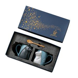 Juego de Tazas de Cerámica con Forma de Gato para Parejas con Caja de Regalo - Vajilla Romántica para Café/Té en <span class=keywords><strong>Casa</strong></span> - Product Image 5