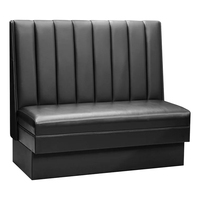 Banquette longue commerciale, option de revêtement multicolore pour hôtel de charme, club, gîte et restaurant buffet