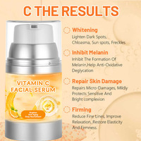 Sérum liquide hydratant pour le visage à l'acide hyaluronique et à la glycérine, avec vitamine C, or 24 carats et ingrédients biologiques, marque privée