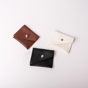 Custom logo Pu Leather Flap Snap Earring Necklace Ring Pendant Jewelry Pouches Packaging Bag with Button for Jewellery Package - Product Image 5