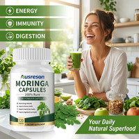 Capsules d'Énergie Bio Moringa OEM Plus : Complément pour la Santé de la Peau, Vente en Gros de Capsules d'Extrait de Feuilles de Moringa pour Mincir