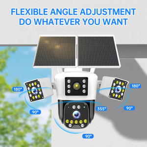 Уличная PTZ-камера видеонаблюдения с 3 объективами, 8K, 9 МП, HD, 4G, солнечная, беспроводная, Wi-Fi, IP, с автотрекингом - Product Image 5