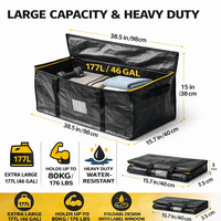 Sacs de rangement pliables multifonctionnels et robustes pour vêtements et bagages, grande capacité pour armoire et chambre