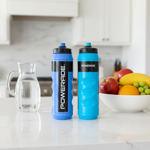 Botella Deportiva de Plástico Personalizada, Libre de BPA, con Sistema de Presión para Flujo de Agua, Ideal para <span class=keywords><strong>Powerade</strong></span> y Camping - Product Image 3