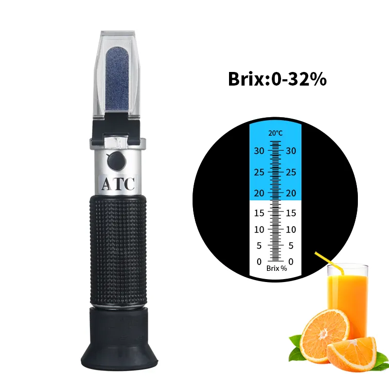 Рефрактометр для сахара и меда, 0-32% дюйма