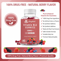 Gummies de Vitamine B12 en Gros Sans Produits Pharmaceutiques Soutien Énergétique Concentration Mentale Santé du Système Nerveux Complément Alimentaire