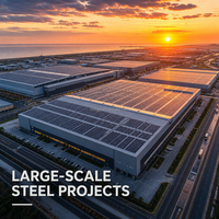 Bâtiment d'entrepôt préfabriqué en acier, atelier métallique modulaire à ossature en poutre H, conception et construction d'usine en acier résistant au feu