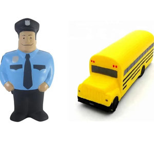 Antistress a Forma di Poliziotto in Schiuma PU con Logo Personalizzato, Pallina Antistress per Ufficiali di Polizia - Product Image 1