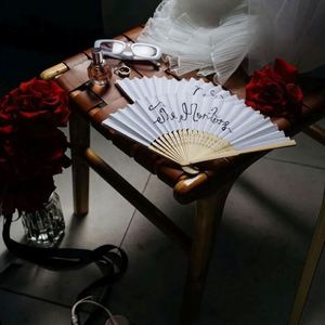 Abanico de Bambú Personalizado de 33 cm, Plegable, con Decoración Pintada, para Fiestas de Baile, Promoción Musical, Recuerdo - Product Image 6
