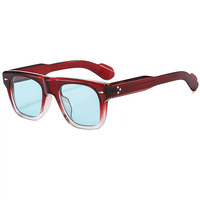 Classique Vintage couleur bonbon surdimensionné géométrique grand cadre carré extérieur UV400 Protection lunettes de soleil pour unisexe