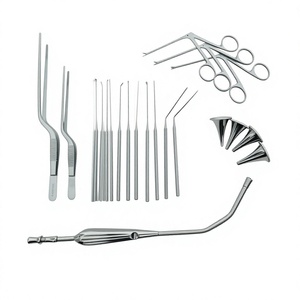 Juego de Instrumentos para Microcirugía de Oído, 22 Piezas, Pinzas, Cánula, Tubo de Succión, Acero Inoxidable, Herramientas Médicas Manuales Reutilizables - Product Image 1