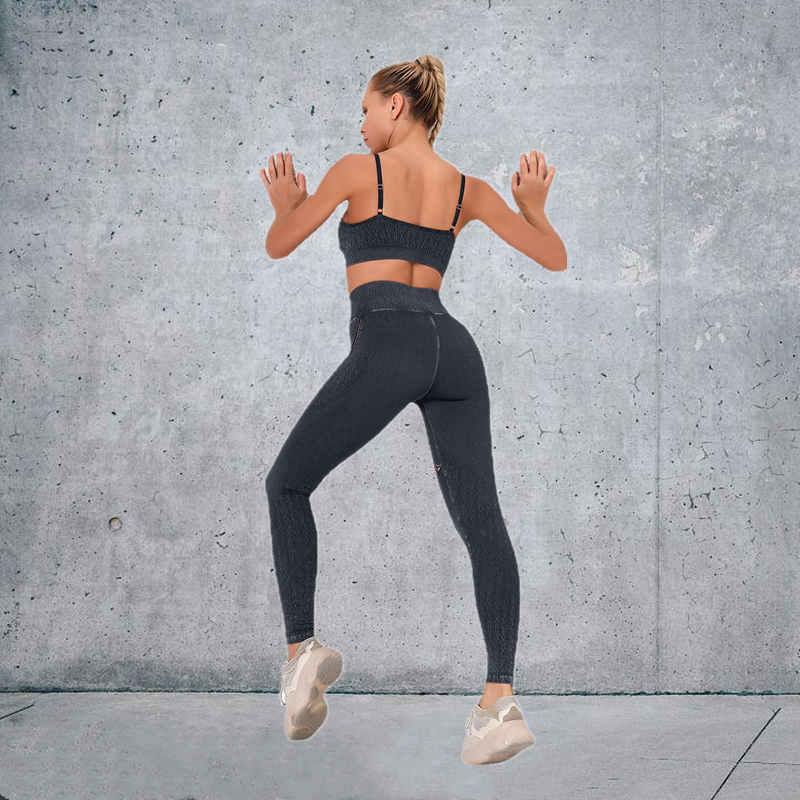 New Fashion Modern Breathable Workout Clothing Women Active Wear  Yoga Pants  BRA  5 colors high product quality