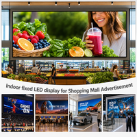 Layar LED Indoor P2.5 Tetap, Sudut Pandang Lebar, Warna Seragam, Perakitan Cepat, Die Casting, untuk Ruang Rapat, Ruang Kelas, Aula Konferensi