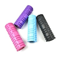 Rodillo de Espuma EVA con Púas, Diámetro Pequeño, Columna de Yoga Portátil, Barra de Masaje para Relajación Muscular, para Fitness, Yoga, Gimnasio en Casa