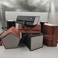 Organisateur de lunettes portable de luxe 4-5 fentes étui à lunettes de soleil pliable avec cuir PU sécurisé matériaux recyclés écologiques