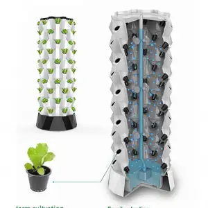 ABS-Material Vertikaler Tropf, Bewässerungs hydro ponik system Ananas pflanzung Stapelbarer Turm im Freien/