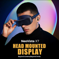 Pantalla Portátil 120hz 4k HD Inmersiva, Gafas Inteligentes de Realidad Virtual 3D AR VR para Teléfono, PC, Juegos, Vídeos, Películas