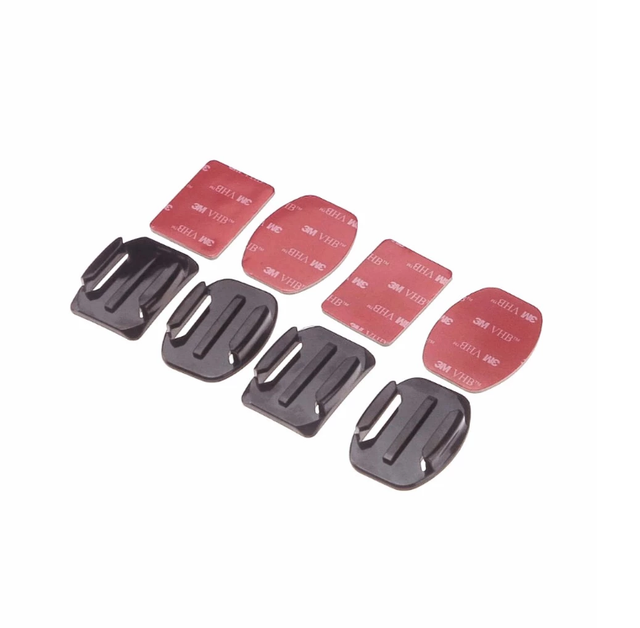 Hot Camera Accessories 2pcs Flat + 2pcs Curved Adhesive Mount + 4pcs 3M Sticker for GoPro Hero6/5,4/ 3+/ 3/ 2/ 1/ Sj4000