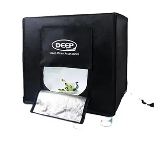 DEEP 40*40*40cm Small Portable Photo Camera Photography Light Box Studio Tool Set Tent LED Softbox