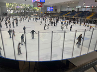 Dalles de patinoire synthétique en plastique UHMWPE 1000x1000mm pour l'entraînement au hockey
