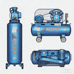 เครื่องอัดอากาศแบบพกพา Chenqi Customization <span class=keywords><strong>APCOM</strong></span> ขนาด 500/1000 ลิตร 220V 10/12/13 บาร์ แบบลูกสูบ - Product Image 3