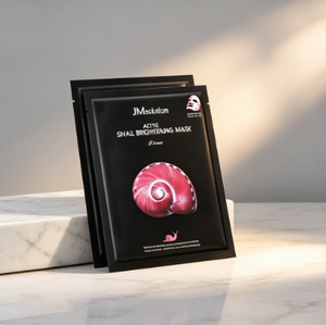 Nouveauté Masque facial en coton coréen à l'escargot rose, éclaircissant et nourrissant, masque facial OEM ODM, soins de la peau - Product Image 1