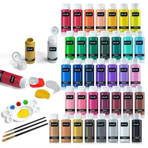 Customized Colors Plastic Bottles Non-toxic Acrylic Paint Bulk 59ml for Kids Painting