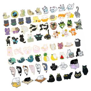 Dessin animé <span class=keywords><strong>lecture</strong></span> kitty drôle vilain course animal de compagnie dormir épingles de chat noir - Product Image 1