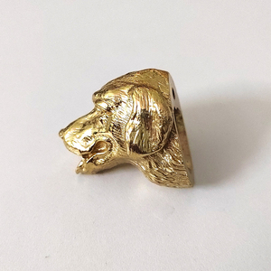 创意设计动物头像马狗鹿头黄铜橱柜拉手抽屉衣柜门把手 - Product Image 4