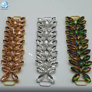 Chaîne de bretelles de bikini en cristal fait main, résistante à la rouille, connecteur de <span class=keywords><strong>maillot</strong></span> de bain pour fille sexy - Product Image 1