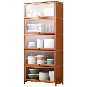 Aparador de cocina, mueble de cocina integrado de pie, armario de almacenamiento montado en la pared para sala de estar, multifuncional - Product Image 5