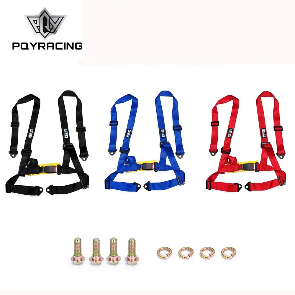 Универсальный 4-точечный гоночный ремень безопасности, ремень безопасности для Гоночных сидений и карт, черный/синий/красный цвет, 2 дюйма