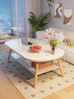Table basse moderne et simple en bois massif pour petit appartement ou maison locative, pour canapé, thé ou nouvelle chambre à coucher