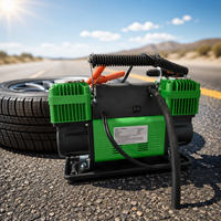 Compresseur d'air pour voiture 12V robuste en métal, pompe portable 150psi, gonfleur de pneus, moniteur de pression des pneus, double cylindre, gonflage CE