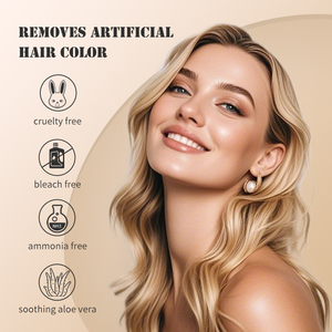 Smacchiatore di capelli giallo naturale dall'aspetto Non irritante senza candeggina per capelli Styling del prodotto di rimozione della tintura di colore - Product Image 3